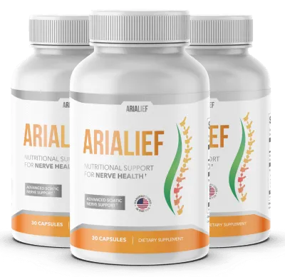 Arialief nerve support supplement bottle