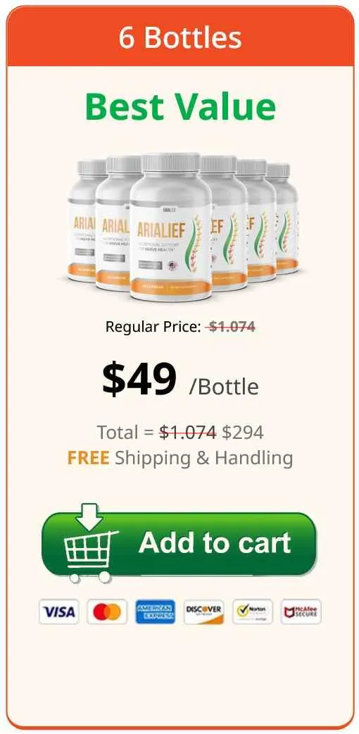 Arialief 6 bottles best value order