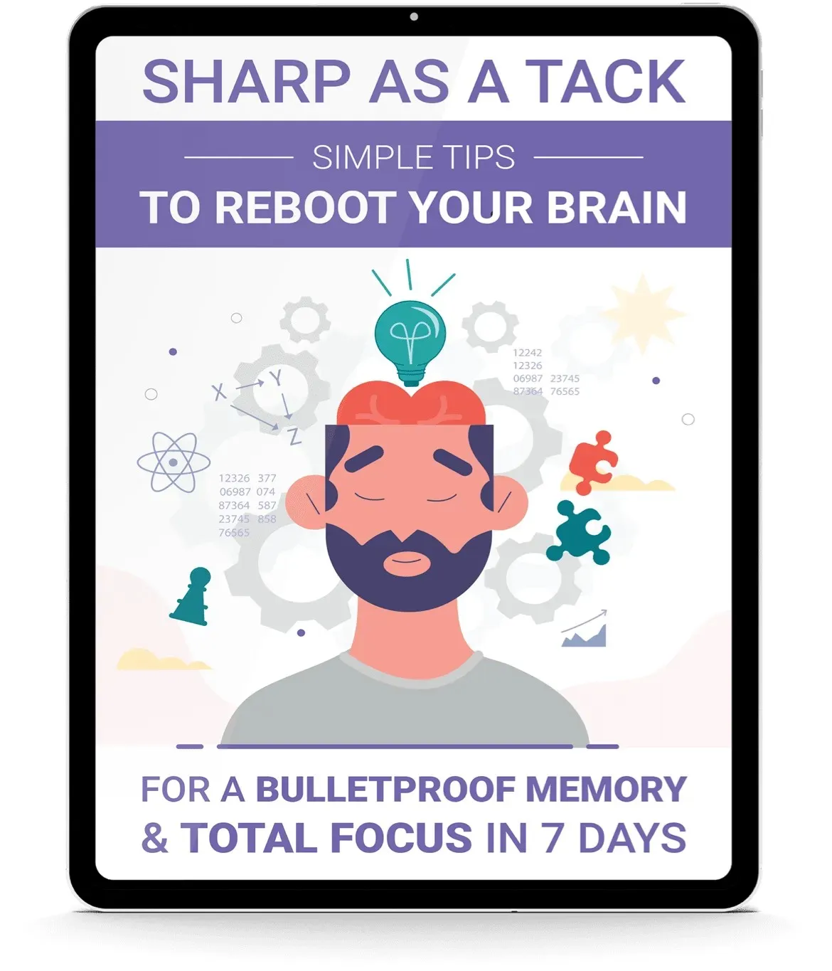 Sharp As A Tack — free digital bonus book with NiteHush Pro 6 bottle orders — Simple Tips to Reboot Your Brain for Bulletproof Memory & Total Focus in 7 Days