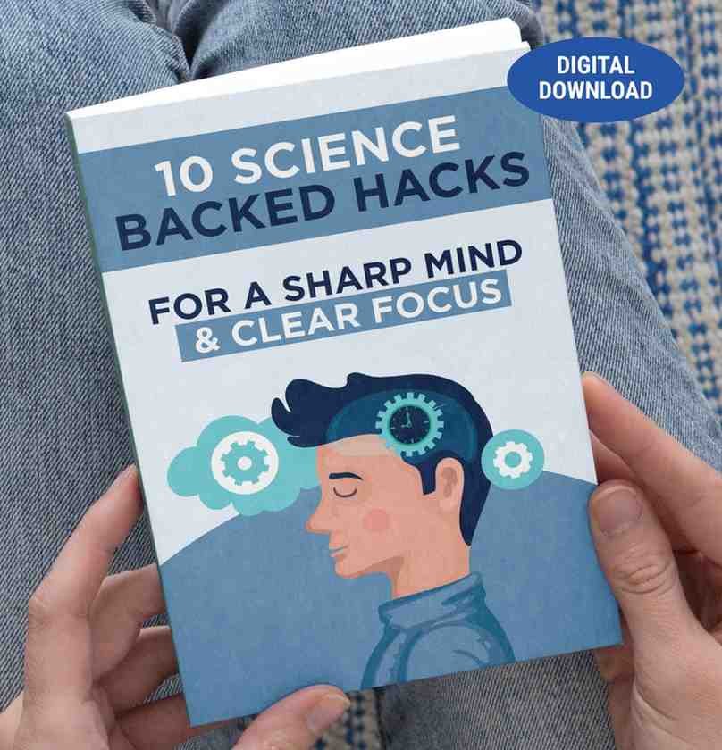 10 Science-Backed Hacks For A Sharp Mind and Clear Focus — free digital bonus eBook with OptiPlax 6 bottle order — memory boosting brain techniques