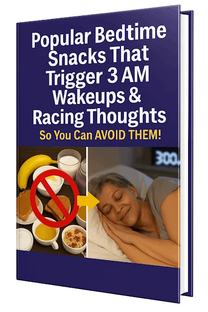 Popular Bedtime Snacks That Trigger 3 AM Wakeups and Racing Thoughts So You Can AVOID THEM — Dr Collins guide free bonus with Yu Sleep 3 and 6 month orders