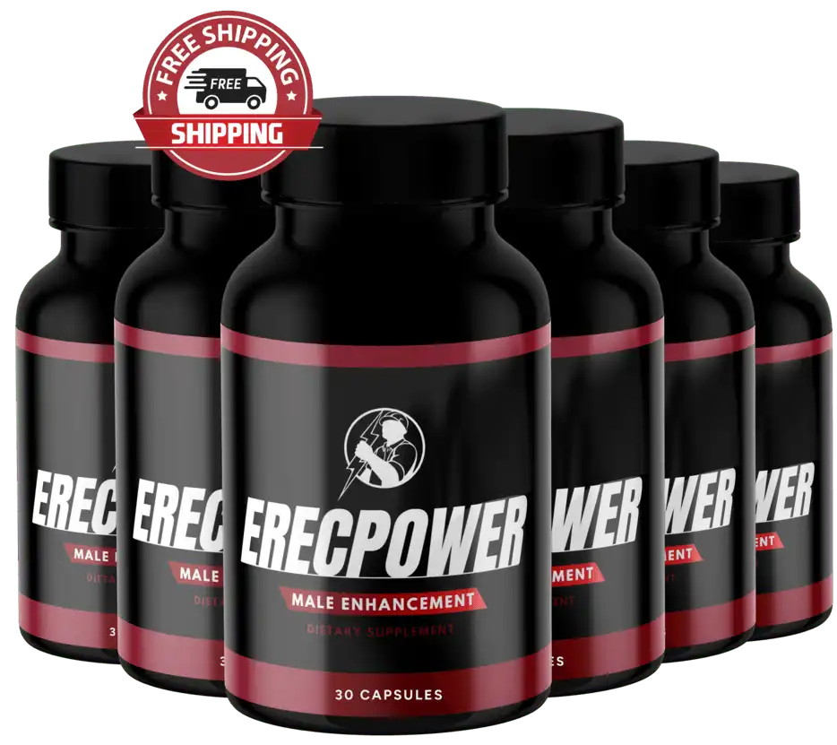 ErecPower male enhancement capsules — 6-bottle bundle