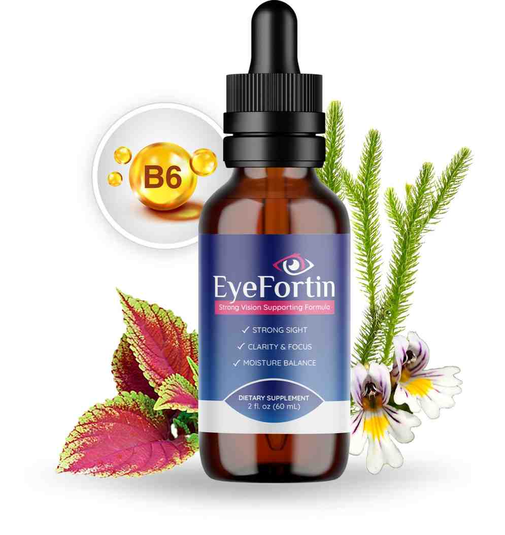 EyeFortin liquid vision support formula — 2 fl oz 60ml dropper bottle — Strong Sight Clarity Focus Moisture Balance