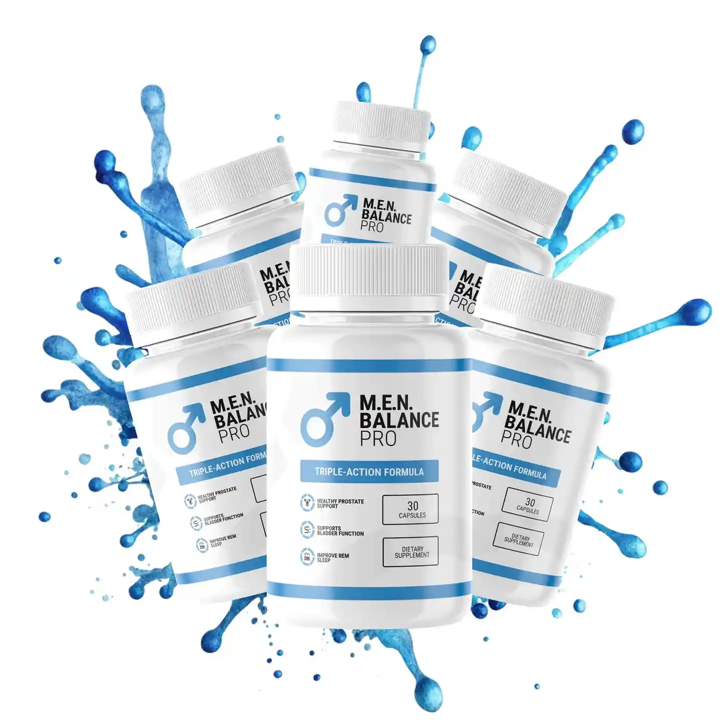 MEN Balance Pro 5-bottle package — Triple-Action Formula — Healthy Prostate Support, Supports Bladder Function, Improve REM Sleep
