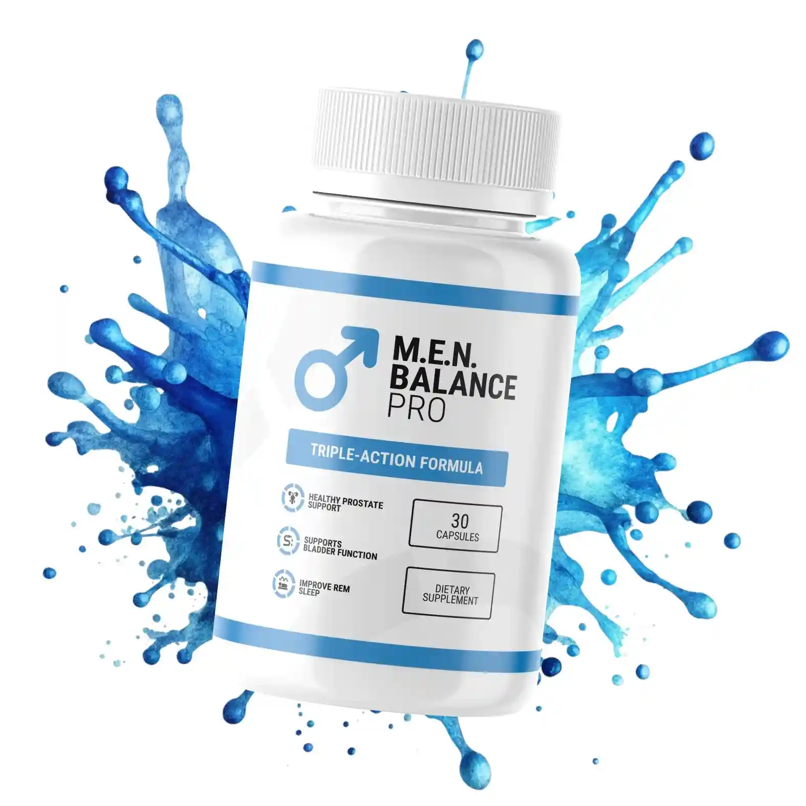MEN Balance Pro single bottle — Triple-Action Formula — Healthy Prostate Support, Supports Bladder Function, Improve REM Sleep — 30 Capsules Dietary Supplement