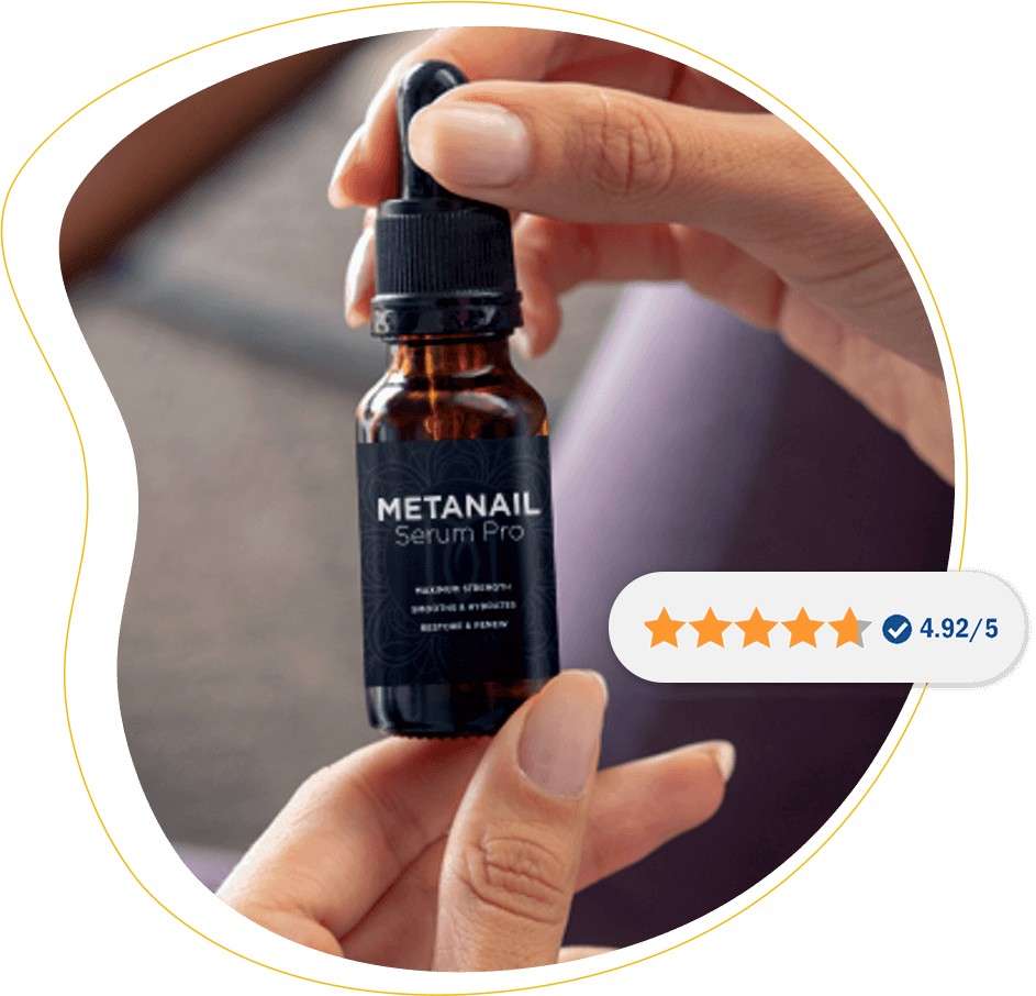 Metanail Serum Pro amber dropper bottle — 20-in-1 nail and foot serum with Witch Hazel Horsetail Gotu Kola MSM Hyaluronic Acid Vitamin C and E for nail strength hydration and antimicrobial support