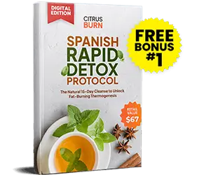 Spanish Rapid Detox Protocol — Free Bonus 1 with CitrusBurn 3 and 6 bottle orders — 15-day Mediterranean cleanse RRP $67