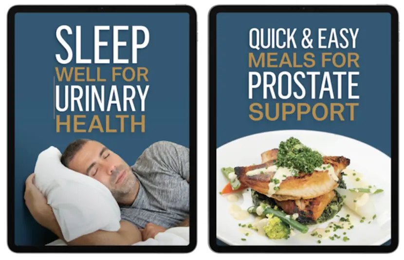 TitanFlow bonus eBooks — Sleep Well for Urinary Health and Quick Easy Meals for Prostate Support