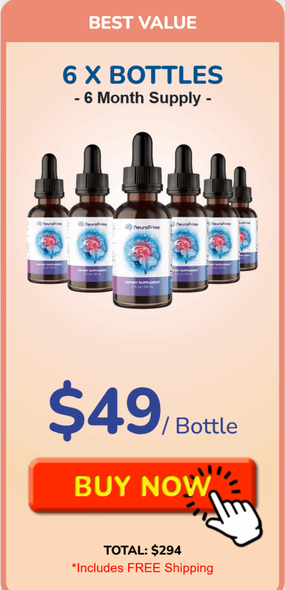 NeuroPrime 6 bottles — best value 180-day supply