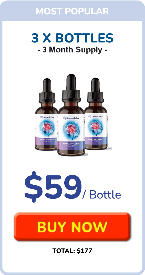 NeuroPrime 3 bottles — standard 90-day supply
