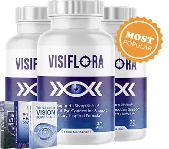VisiFlora capsules — 22-ingredient vision support formula